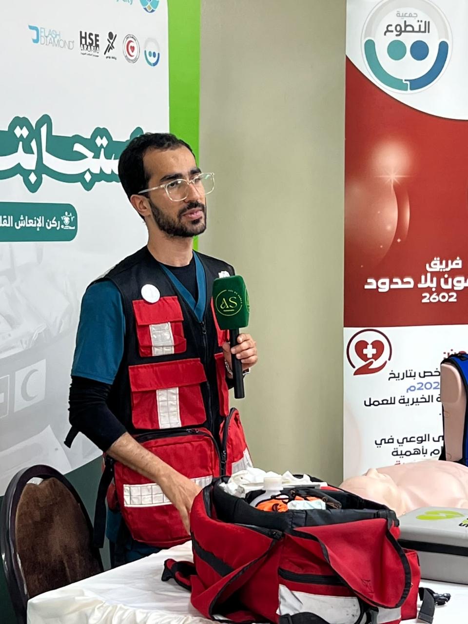 مسعفون بلا حدود يشارك في انطلاقة مبادرة «استجابتك حياة» بنادي الخليج